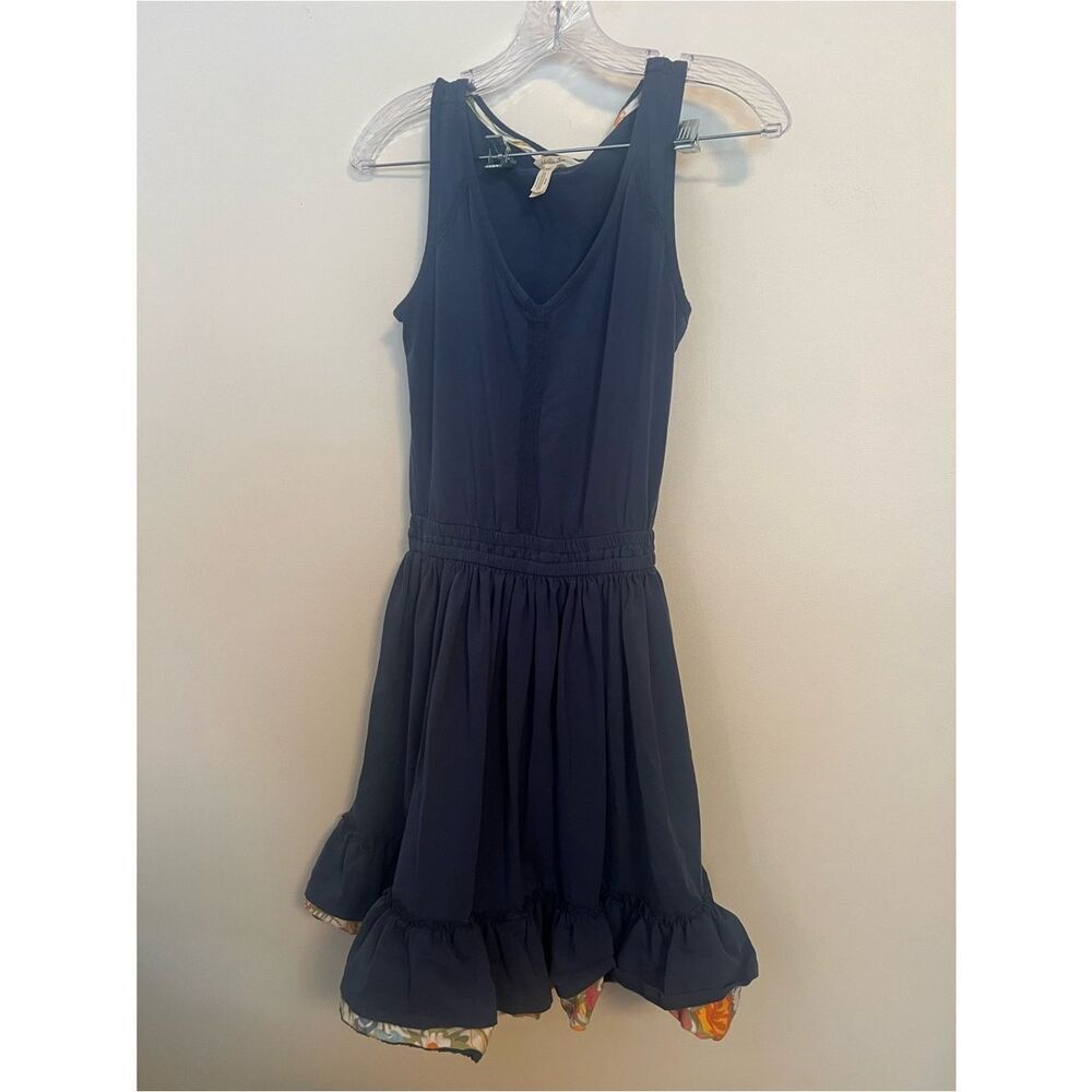 Matilda Jane Navy Floral-Trim Tank Dress
